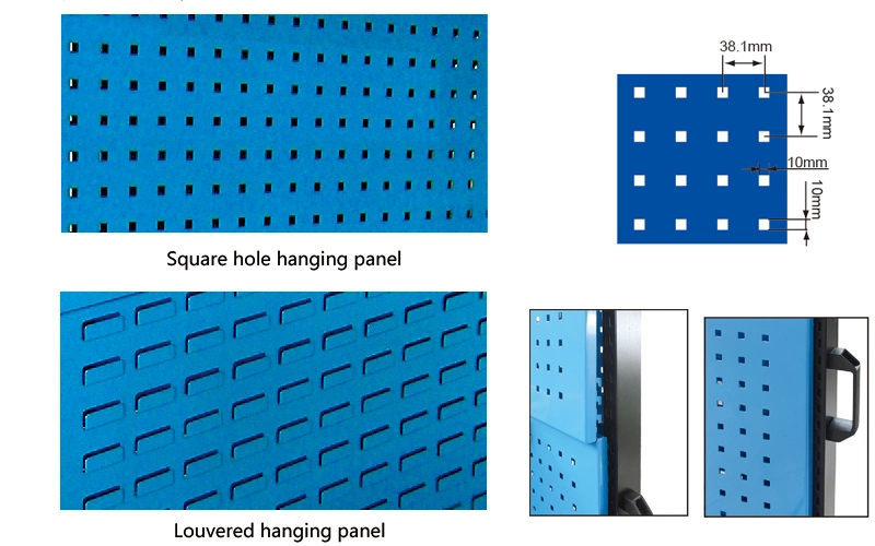 Medium Duty Garage Single Side Shelf with 3 Panels in Blue Colour Light Duty Rack