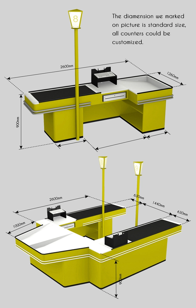 Supermarket Cash Table Check out Desk Checkout Cashier Counter