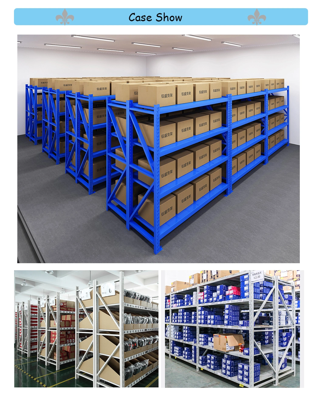 Cold-Rolled High Load Bearing Stainless Steel Warehouse Rack Angle Shelf