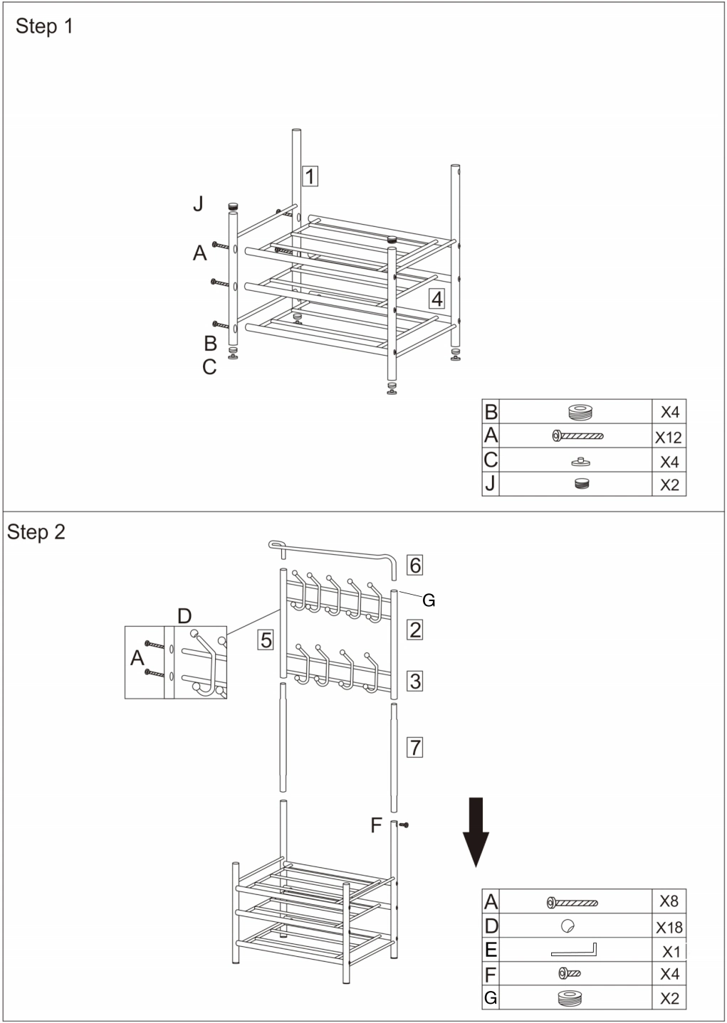 Wholesale Metal Home Furniture Clothes Display with Shoe Rack for Home/Hotel/Clothes Shop