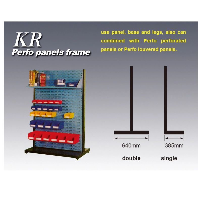 Medium Duty Garage Single Side Shelf with 3 Panel in Blue Colour Light Duty Rack